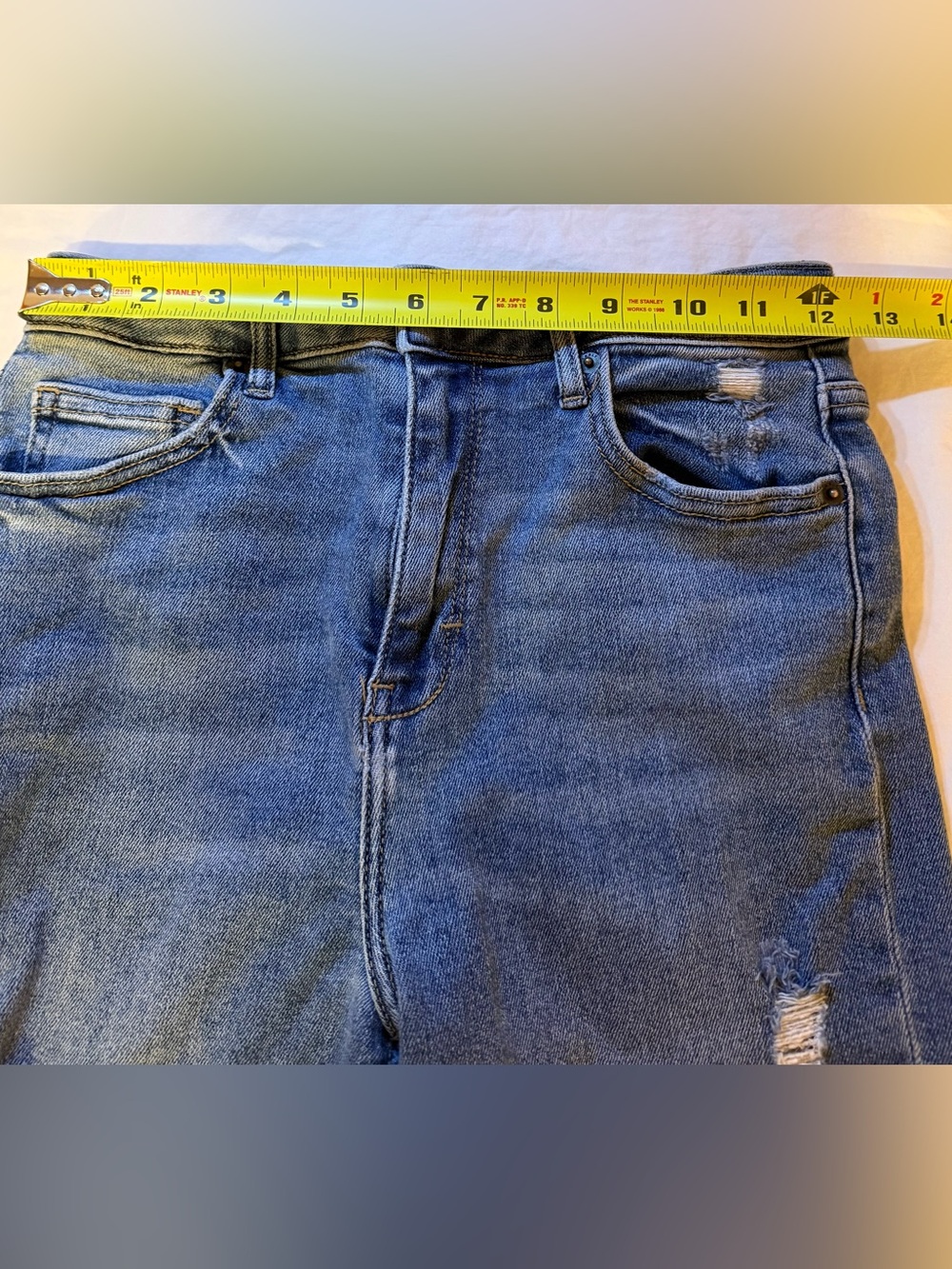 Carly Jean Los Angeles Chrissy High-Waisted Straight Leg Jeans Women's 3 - Picture 8 of 10